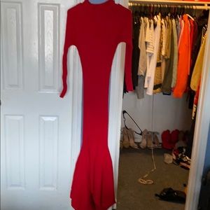 Long elegant Red gown